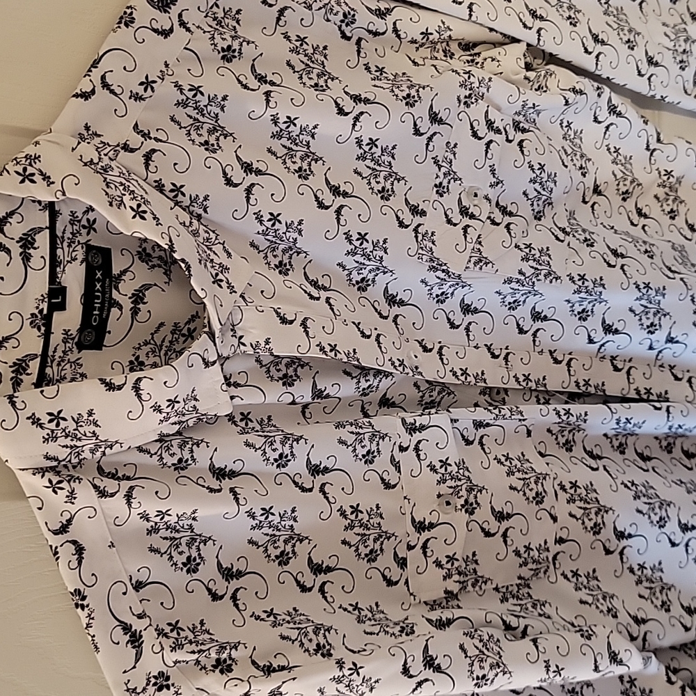 Chuxx men's dress shirt size L